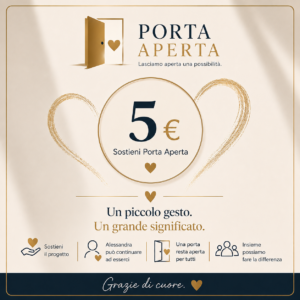 Sostieni Porta Aperta – Primo passo → €5
